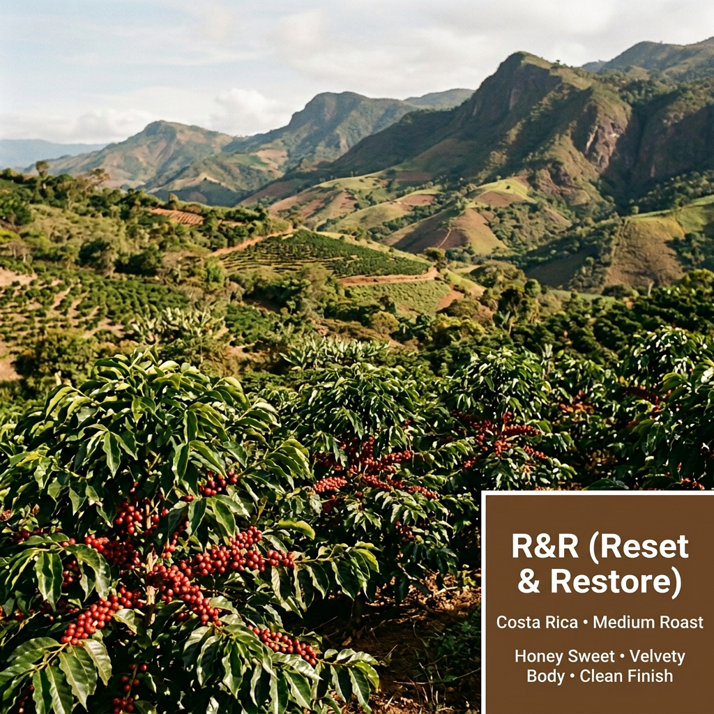 R&R regional image with Costa Rica and requested flavor notes